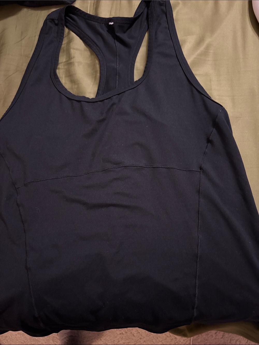 Fabletics Black Racerback Tank